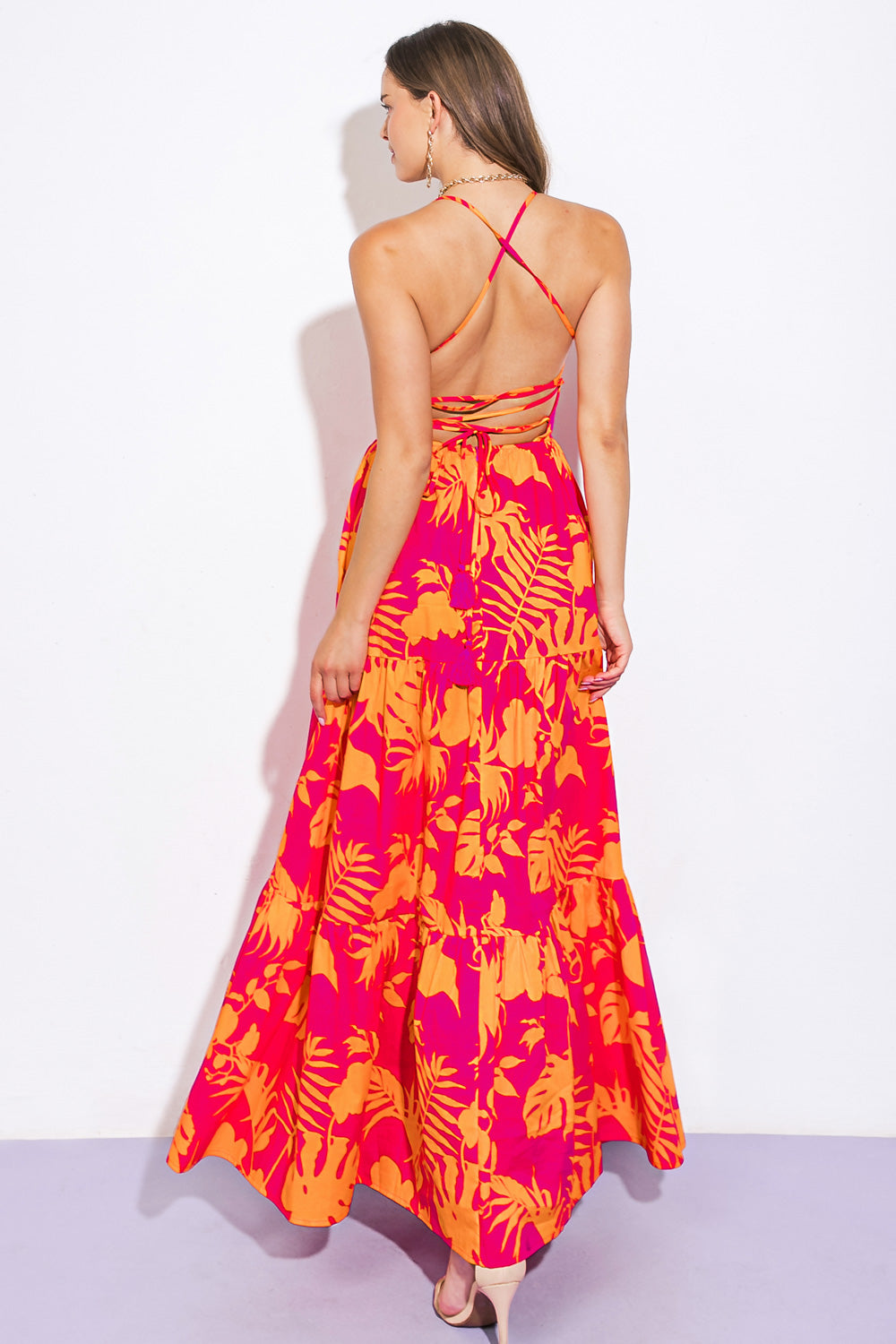 CLOSE TO YOUR HEART WOVEN MAXI DRESS Flying Tomato